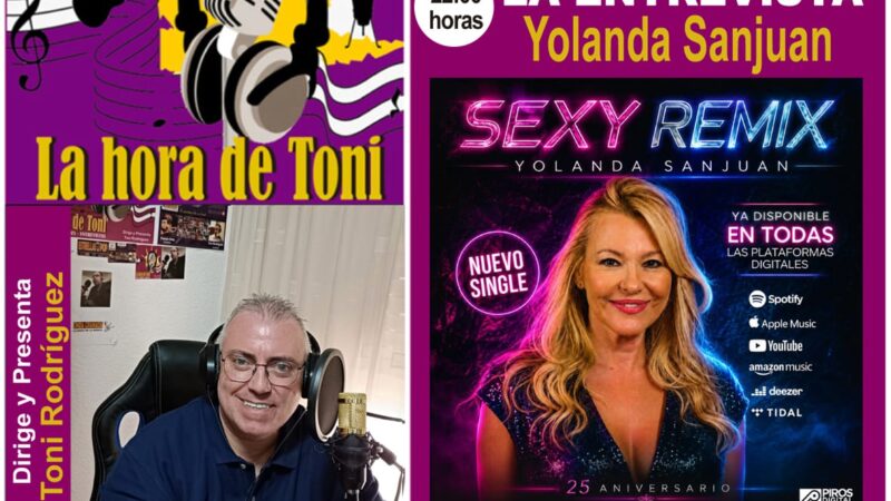 Yolanda Sanjuan en la entrevista en La Hora De Toni